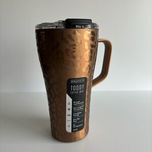 Brumate Toddy Coffee Mug Gold Leopard 22oz-NEW